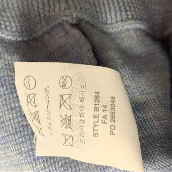 J. CREW Women's Size XXL BLUE WOOL ASYMMETRICAL ZIPPER ZIP SWEATER TOP - Picture 9 of 11